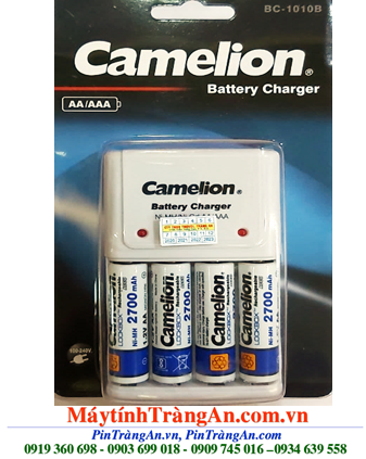 Camelion BC-1010 _Bộ sạc pin BC-1010 kèm 4 pin sạc Camelion NH-A2700LBP2 (AA2700mAh 1.2v)